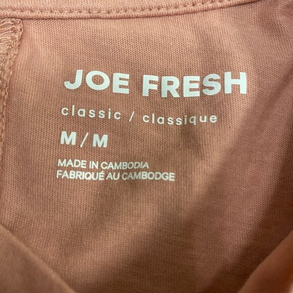 ✨ Joe Fresh Classic Mauve Pink Crewneck Tee | 100% Cotton | Women’s Size M ✨ - Picture 6 of 7